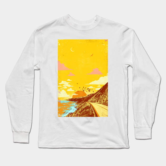 SUMMER HIGHWAY Long Sleeve T-Shirt by Showdeer